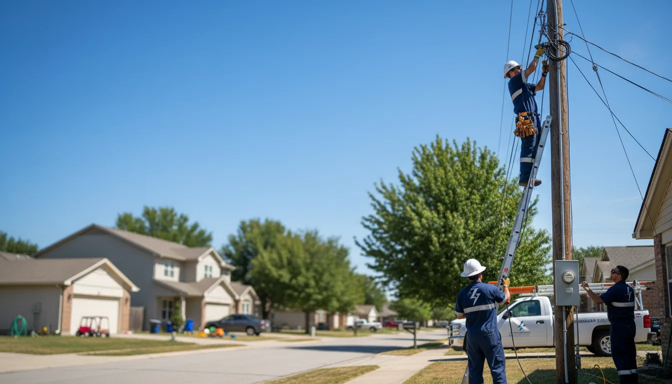 Residential electrician providing installation services in Burke, SD